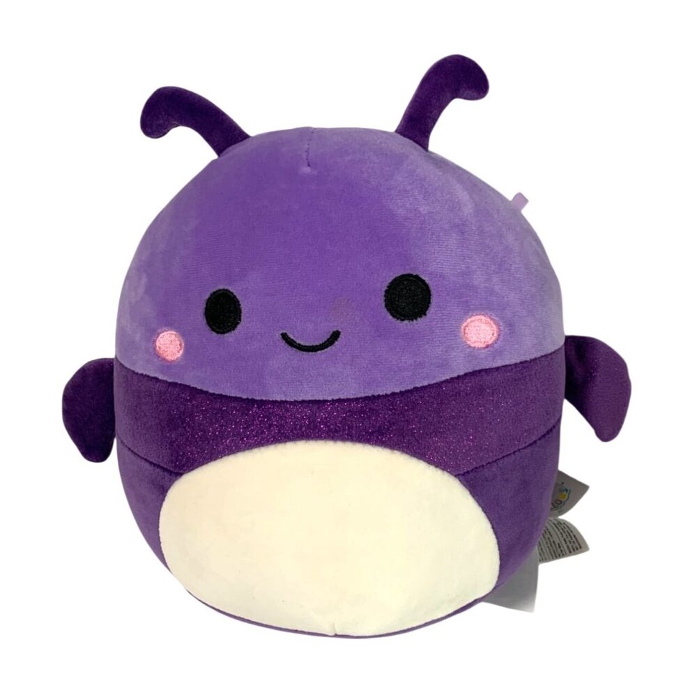 Kellytoy Squishmallows Plush Purple Axel Garden Bug Beatle 8 in Tall Stuffed Ani